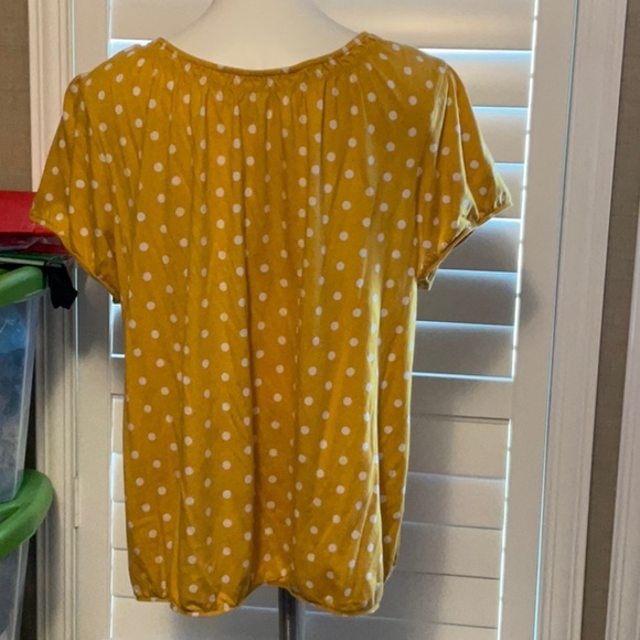 Cato Yellow Polka Dot Blouse - Picture 5 of 9